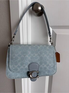 Coach Light Denim Tabby Shoulder Bag